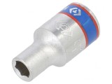 Cheie tubulară 4.5mm scurtă 6 puncte 1/4&quot;