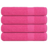 Gossi prosoape de sauna, frogn, 4 buc., roz, 80x200 cm, 360 g/m2