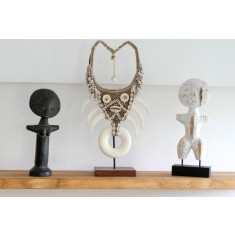 Sculptura handmade tribala stilizata Mother Goddess, L