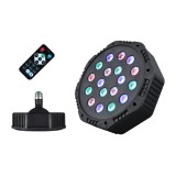 Proiector disco 18LED RGB, 12W, E27, 18cm, cu telecomanda