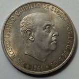 Spania, 100 Pesetas 1966, Argint., Europa