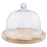 Platou deserturi aperitive cu cupola sticla &Oslash; 23 cm x 17 h