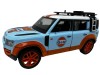 Macheta Land Rover Defender albastru sunet lumini deschide usile si capotele
