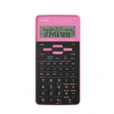 Calculator Stiintific, 10 Digits, 273 Functii, 161x80x15mm, Dual Power, Sharp El-531thbgr-negru/roz