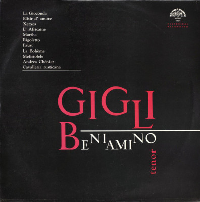 Beniamino Gigli - Recital - La Gioconda, Act 2 &amp;quot;Cielo E Mar&amp;quot; (Vinyl) foto