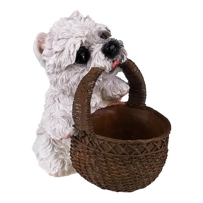 Pusculita reprezentand un caine cu cos in gura, 18 cm, 1833H foto