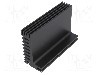 Radiator extrudat, aluminiu, 84mm x 55mm, neagra, FISCHER ELEKTRONIK - SK 610 84 SA