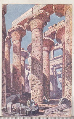 bnk cp Templul in Karnak - Vedere - necirculata foto
