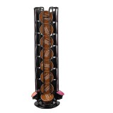 Suport 32 capsule Dolce Gusto, vertical, negru, 42x11cm