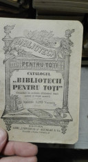 Catalogul Bibliotecii pentru toti. Editura Alcalay foto