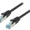 Cablu Patch S/FTP Cat6a Negru 3m