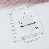 Bratara Zodia Capricorn cu 9 cristale naturale si otel inoxidabil auriu