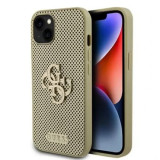 Cumpara ieftin Husa Guess PU Perforated 4G Glitter Metal Logo pentru iPhone 13 Gold