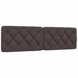 VidaXL Pernă pentru tăblie de pat maro &icirc;nchis, 180 cm, material textil