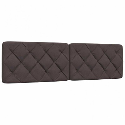 vidaXL Pernă pentru tăblie de pat maro &amp;icirc;nchis, 180 cm, material textil 4019236 foto