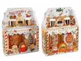 Set cadou Craciun 2 geluri dus, 2 creme corp cm 15 x 6,5 x 19,5 H, 4 x 240 ml