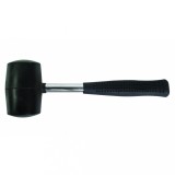 Ciocan de cauciuc 340 g cu maner metalic Basic pentru montaj si atelier