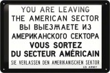 Placa metalica - You Are Leaving - 20x30 cm, Nostalgic Art Merchandising