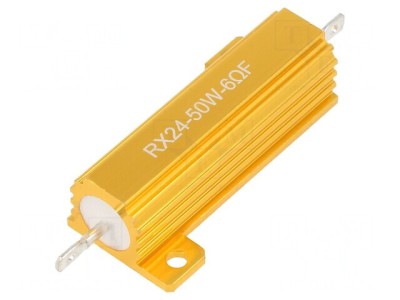 Rezistor Bobinat 6&amp;Omega; 50W Cu Radiator foto