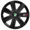 Set 4 Capace Roti GTX Negru Carbon Skoda, R14