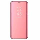 Husa Telefon Flip Book Clear View Samsung S20+ g985 Rose Gold