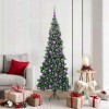 VidaXL Pom de Crăciun Artificial pentru Colț Verde 180 cm PVC și Metal 3397269