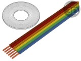 Cablu bandă 8x1mm2 litat Cu neecranat PVC 500V 25m BQ CABLE
