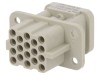 Conector HDC Mama HARTING 18 17+PE, Montare Crimpat, 500V, 10A, Policarbonat