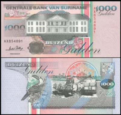 Surinam 1995 - 1000 gulden, necirculata foto