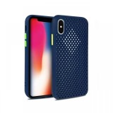 Husa iPhone X / XS Lemontti Bubble Albastru