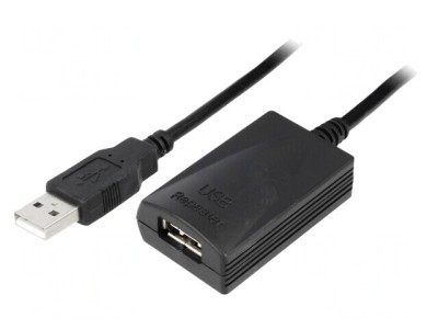 Cablu Repeater USB 2.0 A/A 5m 480Mbps foto
