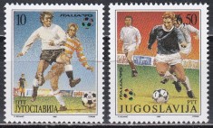 Iugoslavia 1990 - Cupa Mondială de fotbal - Italia, MNH