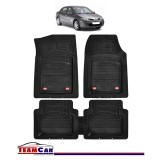 Covorașe Auto TeamCar&reg; Tip Tăviță Compatibile Renault Megane II (2002&ndash;2009) - Sedan, Cauciuc