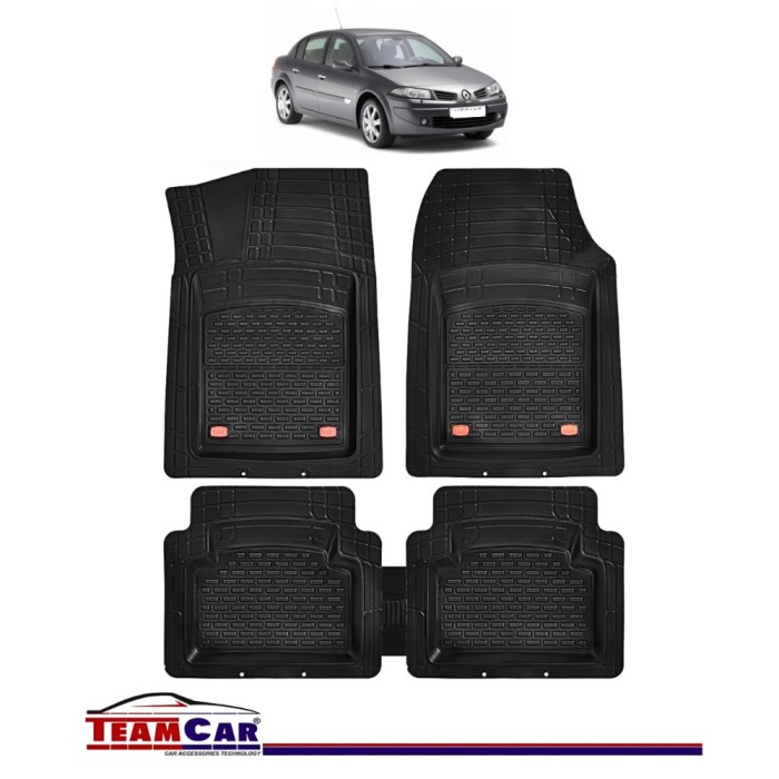 Covorașe Auto TeamCar&reg; Tip Tăviță Compatibile Renault Megane II (2002&ndash;2009) - Sedan