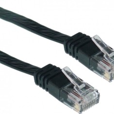 PATCH CORD UTP SPACER Cat5e, cupru-aluminiu, 0.5 m, negru, AWG26, &quot;SP-PT-CAT5-0.5M-BK&quot; (timbru verde 0.08 lei)