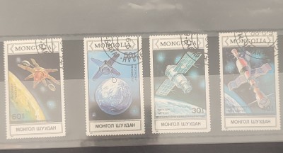 Timbre cosmonautica Mongolia foto