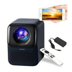 Videoproiector Xiaomi Wanbo T2 MAX (NEW), Full HD 1080P, Android, WiFi, Bluetooth, 450 ANSI, AutoFocus, Dark Blue