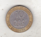 Bnk mnd Kenya 10 shillings 1994 bimetalica, Africa