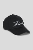 Karl Lagerfeld șapcă de baseball din bumbac K/SIGNATURE culoarea negru, cu imprimeu, A3W33019