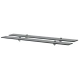 Cumpara ieftin Rafturi suspendate, 2 buc., 100 x 20 cm, sticla, 8 mm