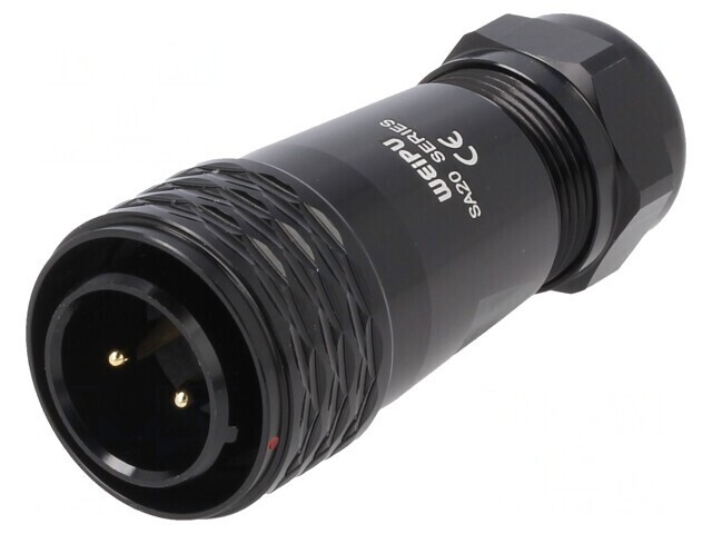 Mufă SA20 Tată 2 PIN IP67 25A 500V