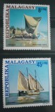 Madagascar 1975 corabie nave cu panza serie 2v nestampilat