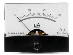 Ampermetru pe Panou DC 0-30uA 6.5k&Omega;