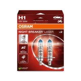 Set 2 bec halogen H1 Osram Night Breaker Laser NextGen +150%
