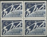 AUSTRIA 1955 - EVENIMENTE , CONGRES IBFG BLOC DE 4 NESTAMPILAT