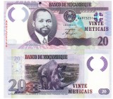 Mozambic 20 Meticais 2011 Polimer P-149 UNC