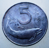 1.922 ITALIA 5 LIRE 1953, Europa, Aluminiu