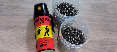 800 bile airsoft 6 mm greutate bila 0.80 gr. cadou spray autoaparare - foto