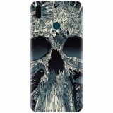 Husa silicon pentru Huawei Y9 2019, Abstract Skull Artwork Illustration