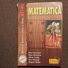 Matematica manual pentru clasa a IX-a M1+M2- Dan Branzei, Dan Mihalca